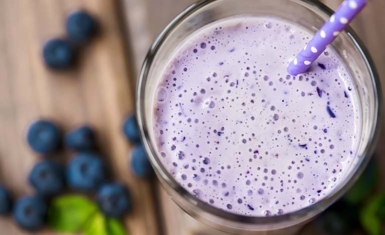 Superfoods Breakfast Recipe Blueberry Protein Smoothie