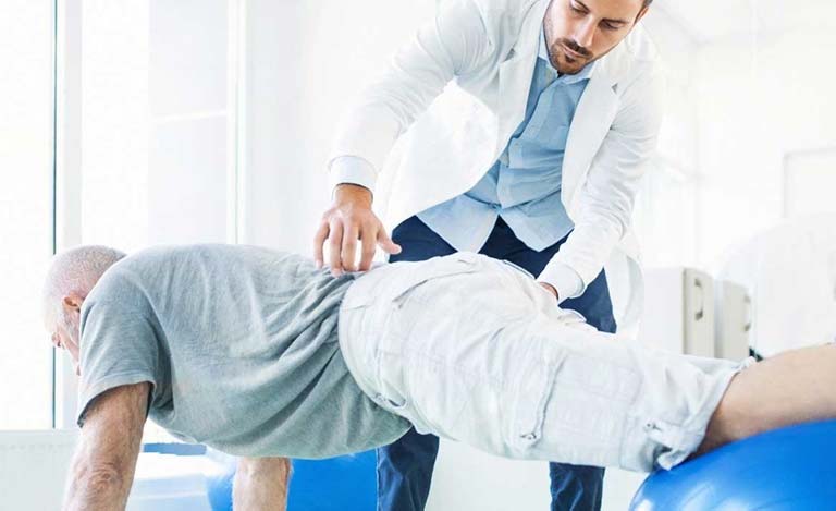 Man Getting Treated for Chronic Back Pain